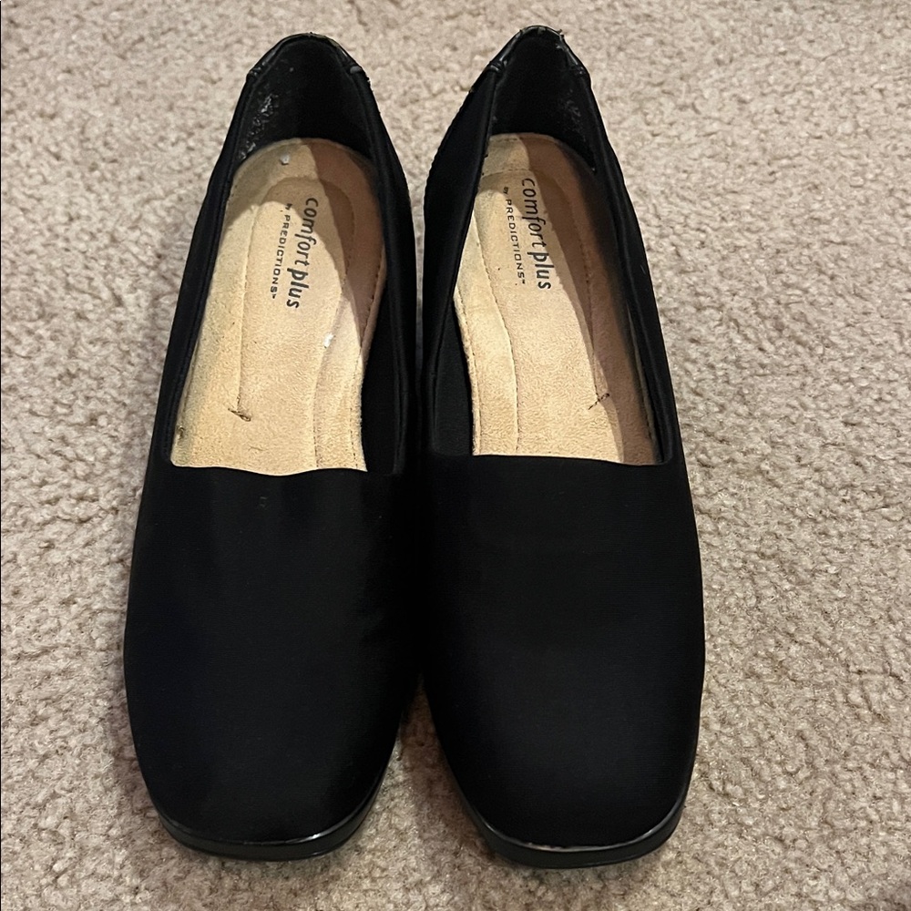 Comfort Plus by Predictions Women's Black Flats 8.5